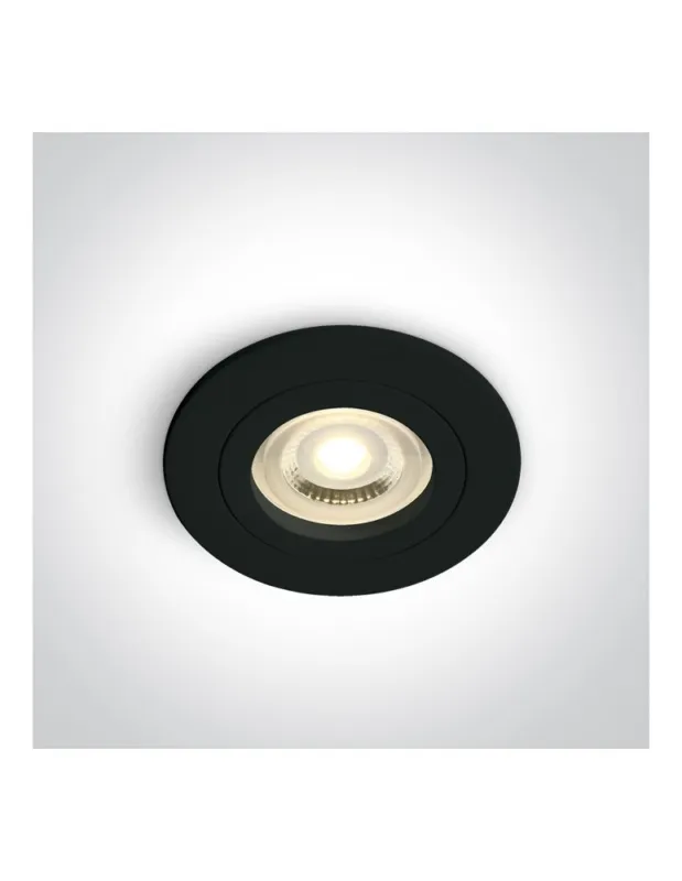 Bestseller One Light Oprawa sufitowa czarna oczko Perisa 10105A1/B kolory-swiatla.pl