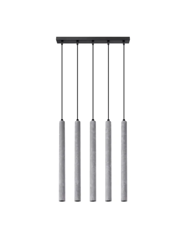 Premium Sollux Lampa wisząca PASTELO 5L beton SL.1274