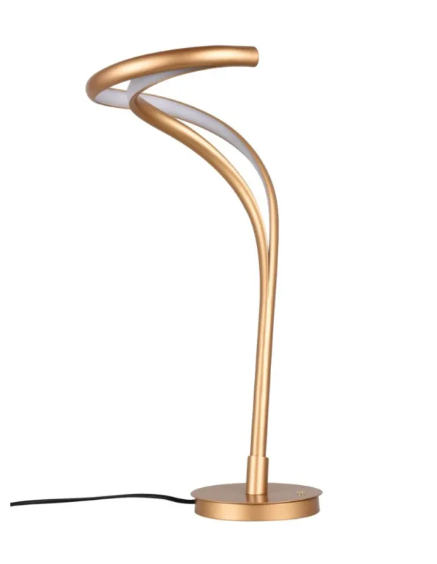 Azzardo Stołowa TWIST TABLE 3-STEP DIMM GO Złoty Mat 1xLED 3 Tryby Jasności AZ5736 Nie przegap