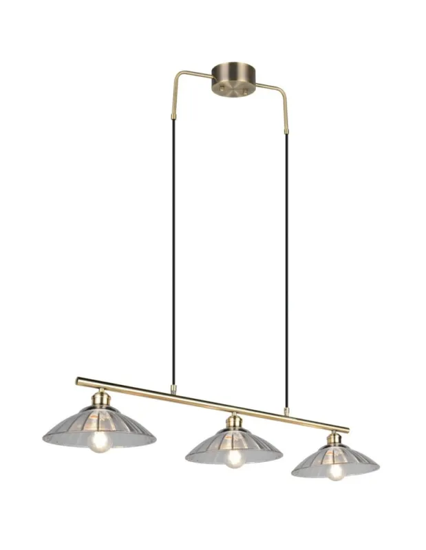 RL Efektowna lampa w odcieniu patyny, przeznaczona do centralnego oświetlenia salonu lub jadalni. R36523004 Wyprzedaż