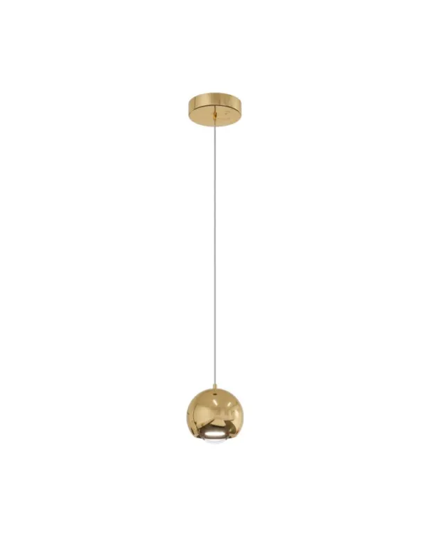YASKR Lampa Wisząca Aurenia 1xLED złota PL0122-GD Złoty Super okazja
