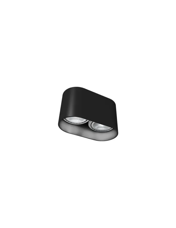 Nowodvorski OVAL Spot Natynkowa Max moc 2x75W GU10 ES111 Czarny 9240 kolory-swiatla.pl Darmowy zwrot