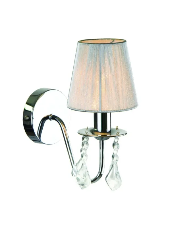 Light Prestige Mona kinkiet srebrny 1xE14 biały, srebrny LP-5005/1W srebrna kolory-swiatla.pl Dostępne od ręki