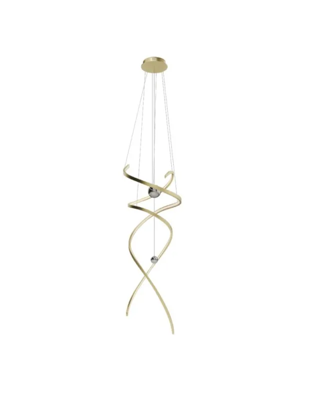 Niska cena Maxlight Lampa Wisząca Ritz Złoto Szczotkowane P0483D