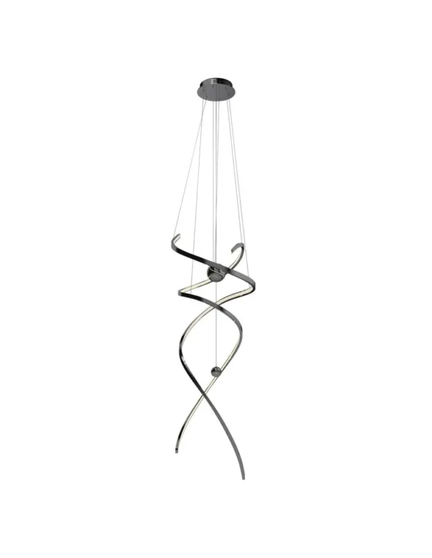 MAXLIGHT P0500D LAMPA WISZĄCA RITZ POLISHED BLACK Hit sprzedaży