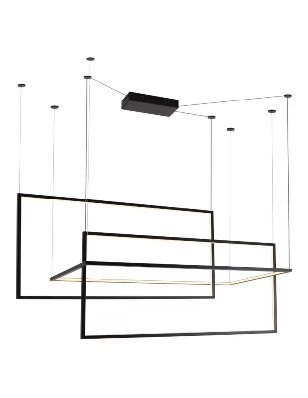 Maxlight Lampa Wisząca Geometric Czarna Ściemnialna P0271D Nowość