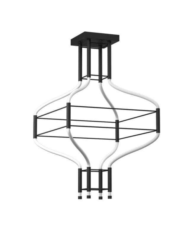 Szybka dostawa Dohar Lampa wisząca alha S 4 - Czarna (780 mm) Premium 3000 - 6000K 9054
