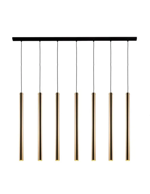 Amplex Lampa wisząca Akadi 7 - Mosiądz polerowany-czarna (700 mm) 8889 Zniżka
