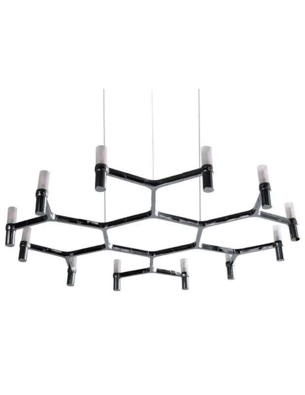 Step into Design Lampa wisząca CANDLES-12B chrom 106cm Nowy
