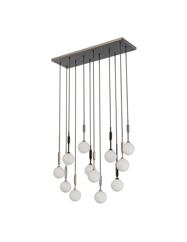 Open Design Highlights Ero Multicolor XII 80x25 Wisząca 12xG9 Max 8W LED 230V Biały Opal Chrom Czarny Złoto 86423 Wybór klientów
