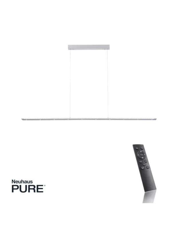 Paul Neuhaus Pure-Cosmo Lampa Wisząca Sterowana Pilotem Zmiana Barwy Światło Góra+Dół Aluminium 2533-95 kolory-swiatla.pl Kup teraz
