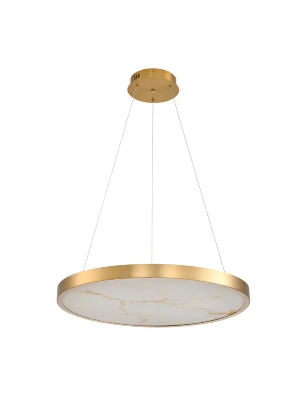 Bezpieczna płatność Step Into Design Lampa wisząca ALCHEMY LED złoty alabaster 60 cm ST-MD2407