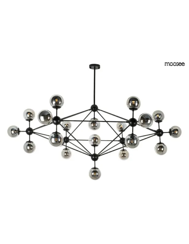 Oferta czasowa Moosee MOOSEE lampa wisząca ASTRIFERO 21 czarna / bursztynowa (MSE010100218)