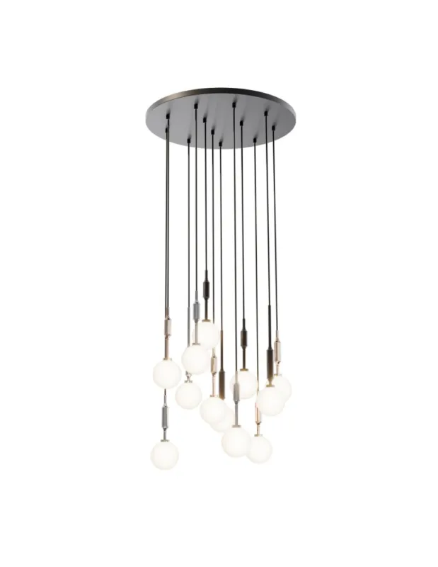 Tylko dziś Open Design Highlights Ero Multicolor VIII 40 Wisząca 8xG9 Max 8W LED 230V Biały Opal Chrom Czarny Złoto 86386