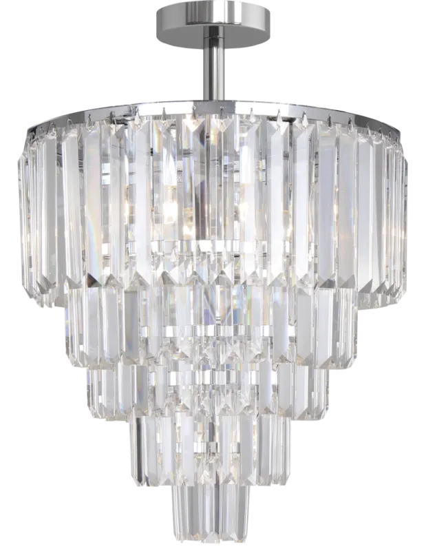 Ograniczona ilość Zuma Line Amedeo Lampa Sufitowa FC17106/6+3+1-CHROME+CL chrom kolory-swiatla.pl