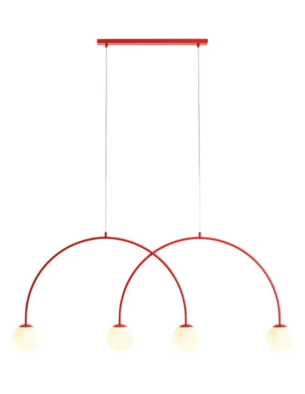Aldex Lampa Wisząca UNA 4 RED CHILLI L 4 x max 10W LED (1116L19_L) Popularny