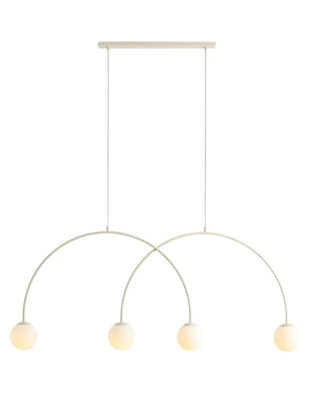 Aldex Lampa Wisząca UNA 4 CREAM L 4 x max 10W LED (1116L9_L) Super okazja