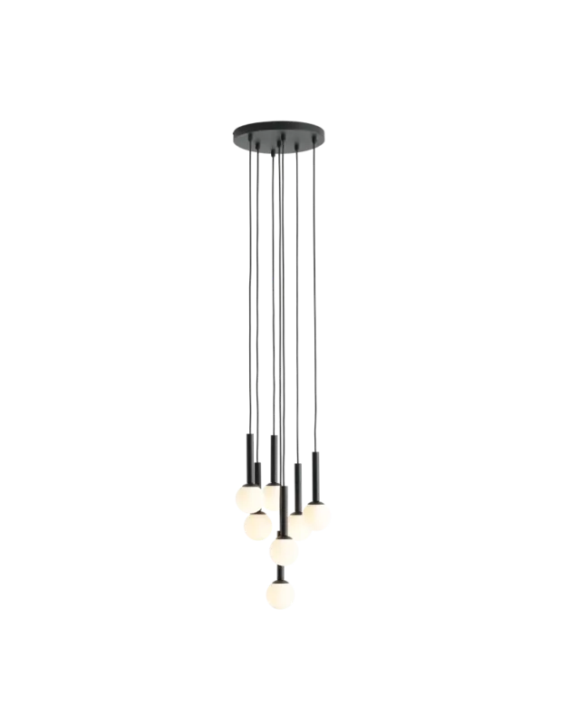 Aldex Lampa Wisząca Riu 7 All Czarny 7 x max 5W LED (1117T1) kolory-swiatla.pl Ostatnie sztuki