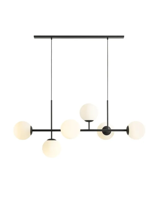 Aldex Lampa Wisząca FIN 6 BLACK 6 x max 15W LED (1120K1) Tylko dziś