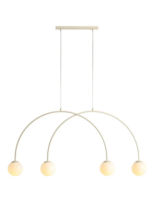 Aldex Lampa Wisząca UNA 4 CREAM S 4 x max 10W LED (1116L9_S) Hit cenowy