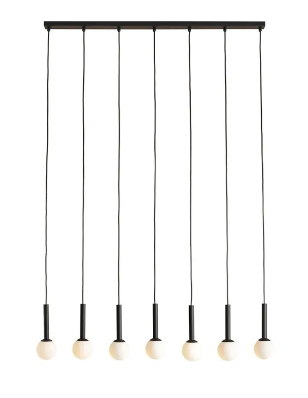 Hit sprzedaży Aldex Lampa Wisząca RIU 7 ALL BLACK 7 x max 5W LED (1121T1)