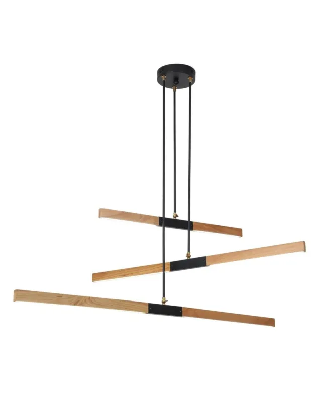 Cena promocyjna Light Prestige Lugano 3 wisząca LED brązowy/ czarny LP-2828/3P kolory-swiatla.pl