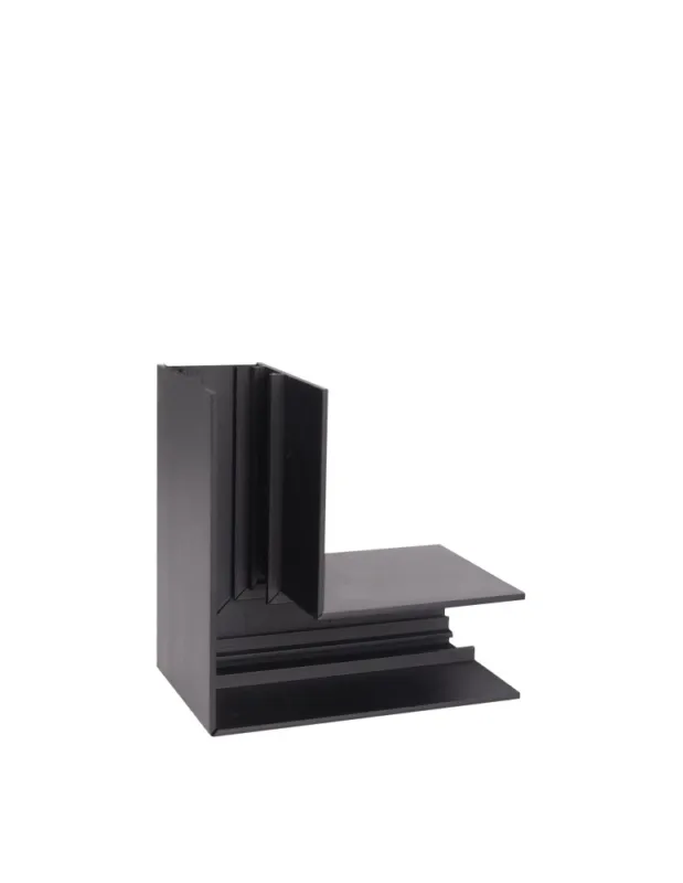 Ostatnie sztuki MAXLight Magnetic MT0003 Kątownik 90° głęboki czarny Montaż na sufit lub ścianę Do szyn MT0001, MT0002