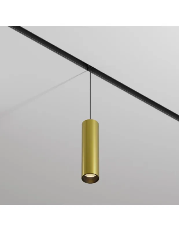 Maytoni Focus LED Lampa wisząca do szyny magnetycznej EXILITY LED 12W 1014lm Black and brass TR041-4-12W3K-M-DS-BBS Do wyczerpania zapasów