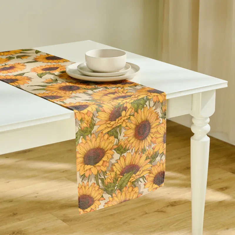 Okazja Bieżnik z nadrukiem Sunflorio 35x180 cm -