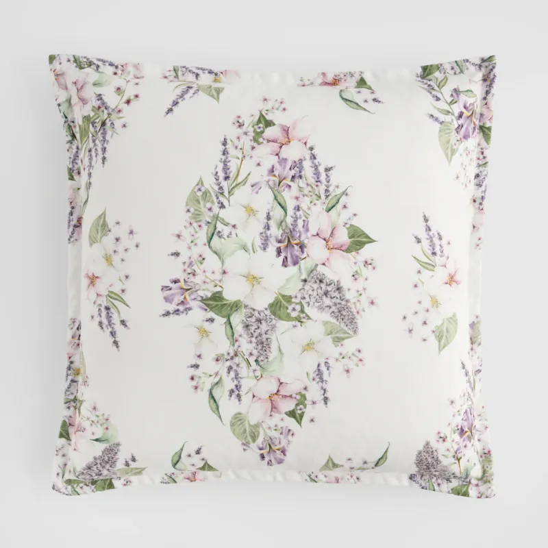 Niska cena Poszewka z nadrukiem Bezillo 45x45 cm z motywem kwiatowym -