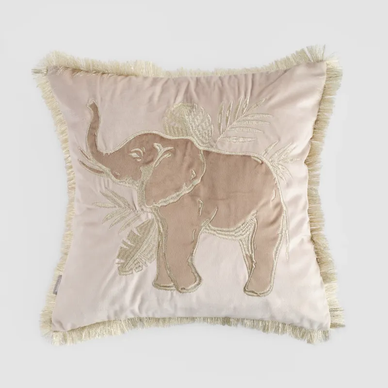 Ostatnia szansa Poszewka dekoracyjna Elephoria 45x45 cm z motywem zwierzęcym -