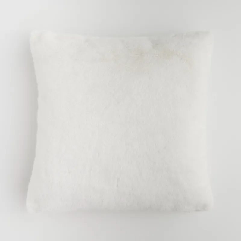 Poszewka Futrzana Molinio 45x45 cm w kratę - Popularny