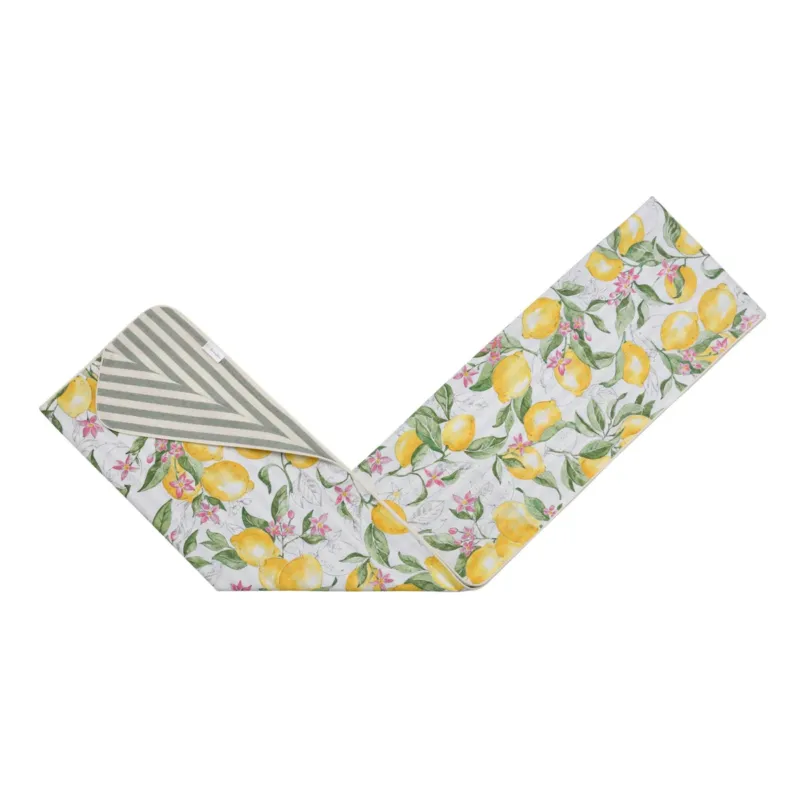 Dwustronny bieżnik w cytryny Lemonade & Stripes - 50x150 cm Kup teraz