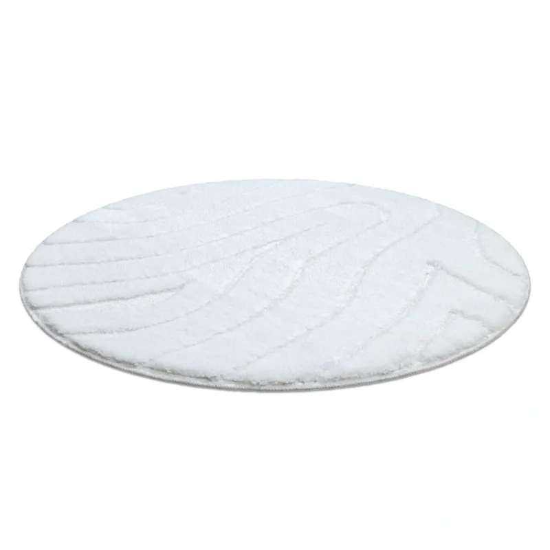 Dywan łazienkowy SUPREME koło WAVES fale - 50x50 cm Obniżka ceny