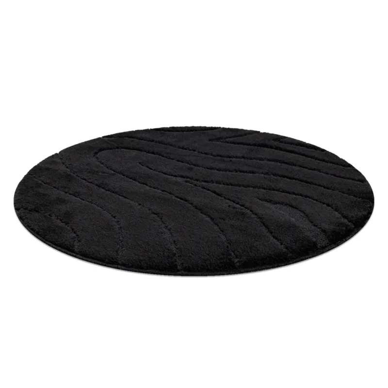 Bestseller Dywan łazienkowy SUPREME koło WAVES fale, koło - 100x100 cm
