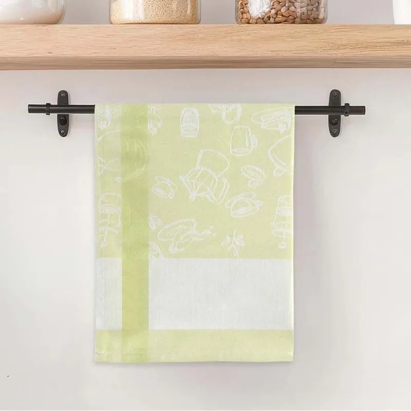 Ostatnia szansa Ścierka bawełniana kuchenna 50x70 Skrzacik zielona - 50x70 cm