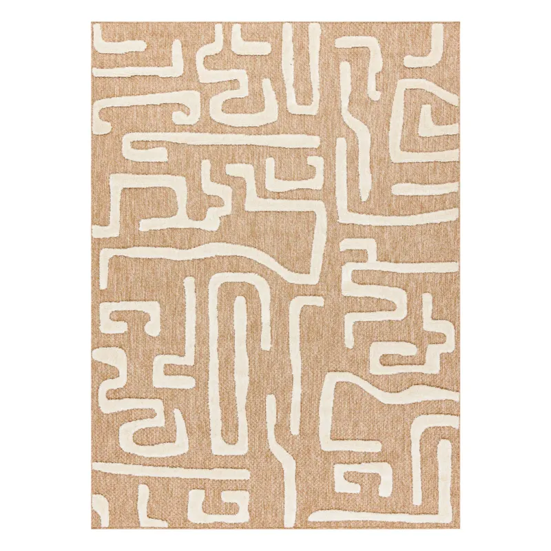Szybka wysyłka Dywan SPARK 0711A beż / krem - Labirynt, 80x150 cm - 200x290 cm