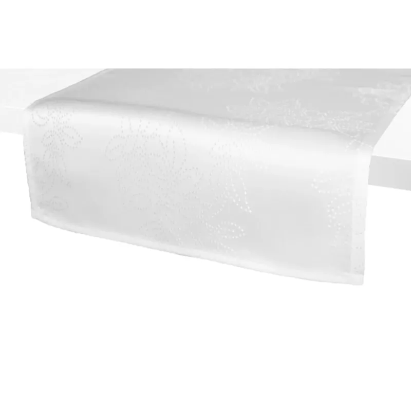 Konsimo LUCES Bieżnik, biały - 40x180 cm Taniej