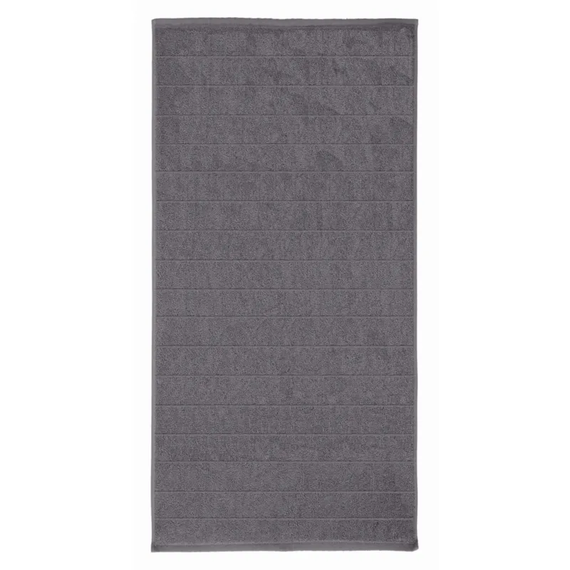 Do wyczerpania zapasów Kleine Wolke Via Wegański Ręcznik kapielowy szary 70x140 cm ECO LIVING - 50x100 cm