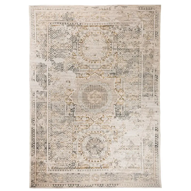 Szybka dostawa Dywan Wełniany Sahara 160x230 cm Klasyczny Vintage Beżowy - 60x100 cm