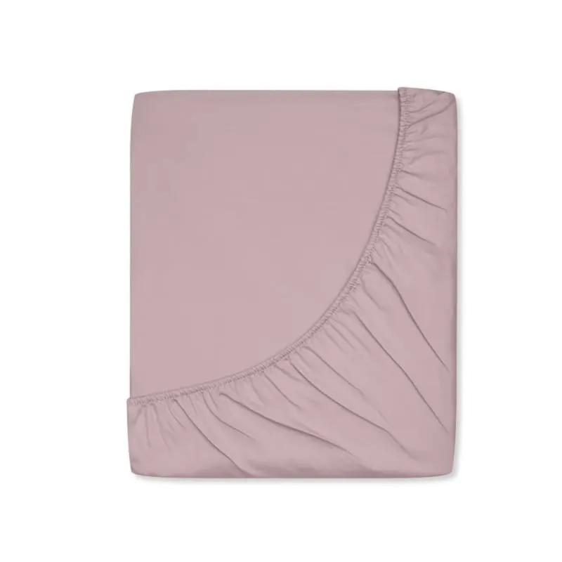 Prześcieradło satynowe z gumką dusty pink 200 x 200 cm - 160x200 cm Dostępne od ręki