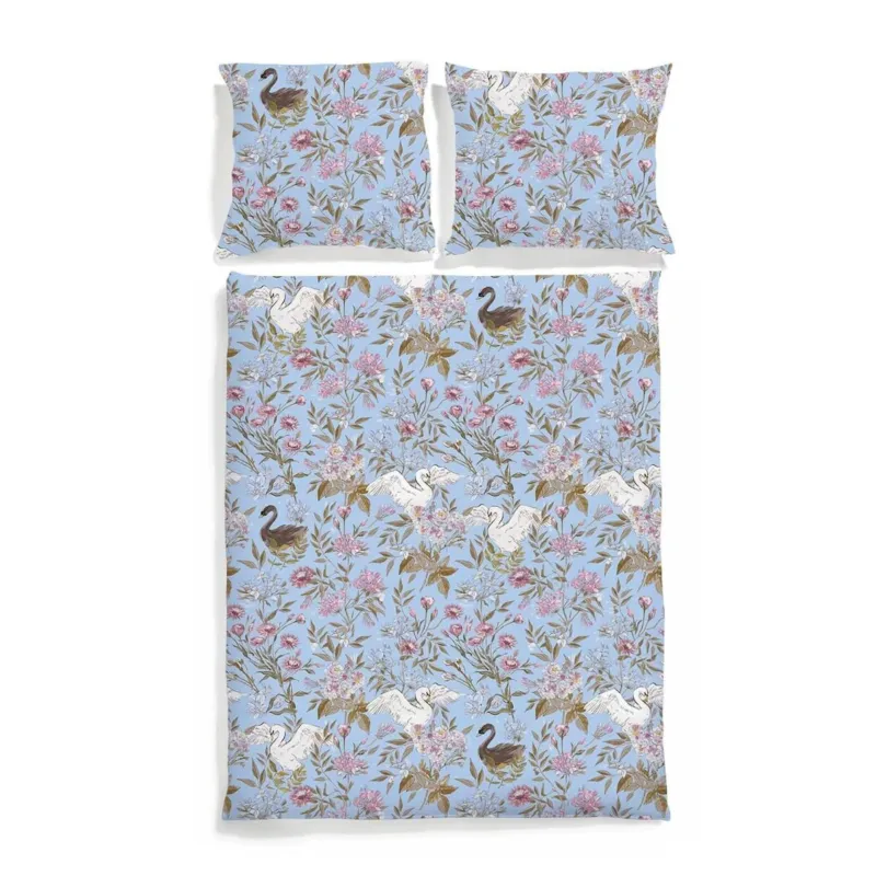 Pościel Łabędzie 200/200 + 2 x 70/80 cm - 140x200 cm Ostatnia szansa