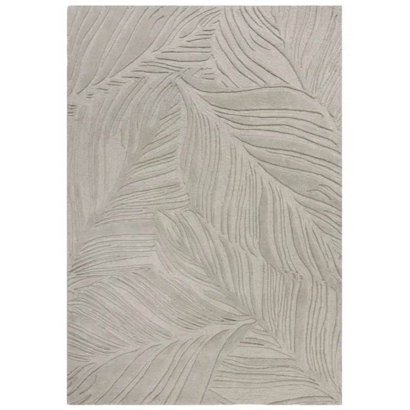 Dywan Wełniany Solace Lino Leaf Szary 200x290 - 60x230 cm Ograniczona ilość