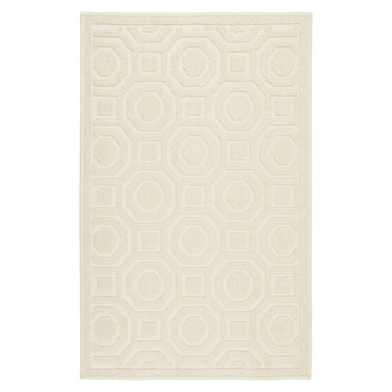 Dywan bawełniany Lino 50x80 cm e-floor e-floor geometryczny beżowy - 50x80 cm Nowość