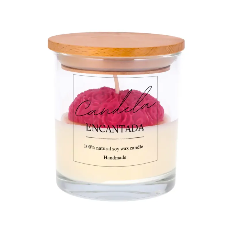 Świeca sojowa ZAPACHOWA świeczka SERCE handmade prezent CANDELA ENCANTADA - Darmowy zwrot