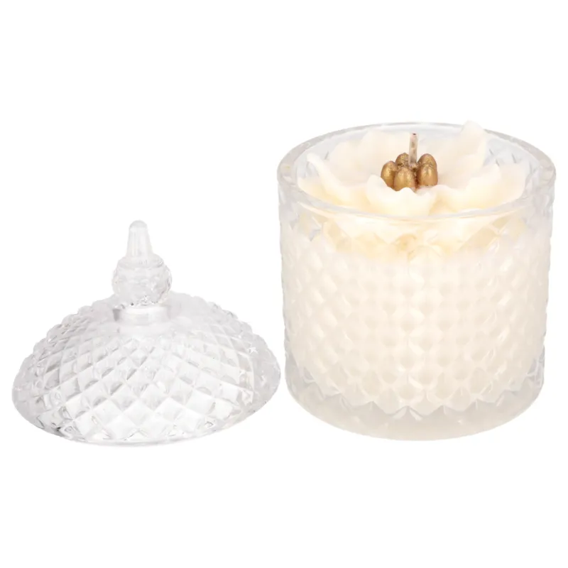 Dostępne od ręki Świeca sojowa ZAPACHOWA świeczka KWIAT handmade prezent CANDELA ENCANTADA -