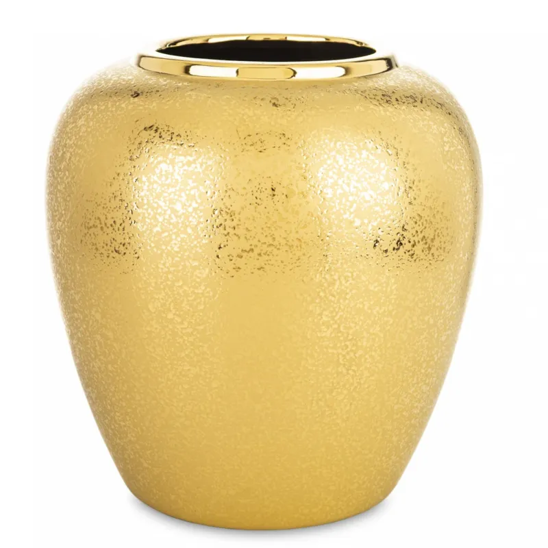 Wazon ceramiczny 21,5x20x20 cm MEEKE-2 złoty - Wysoka jakość