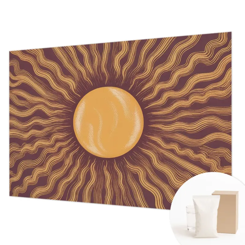 Fototapeta flizelinowa 312x219 cm - Słoneczne promienie, tapeta ścienna brązowa - Oferta czasowa
