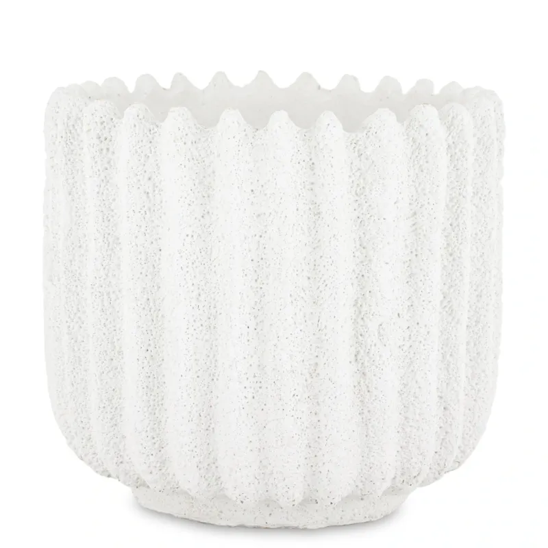 Bezpieczne zakupy Osłonka cementowa 18x18,5x18,5 cm BAKULA-2 biała -