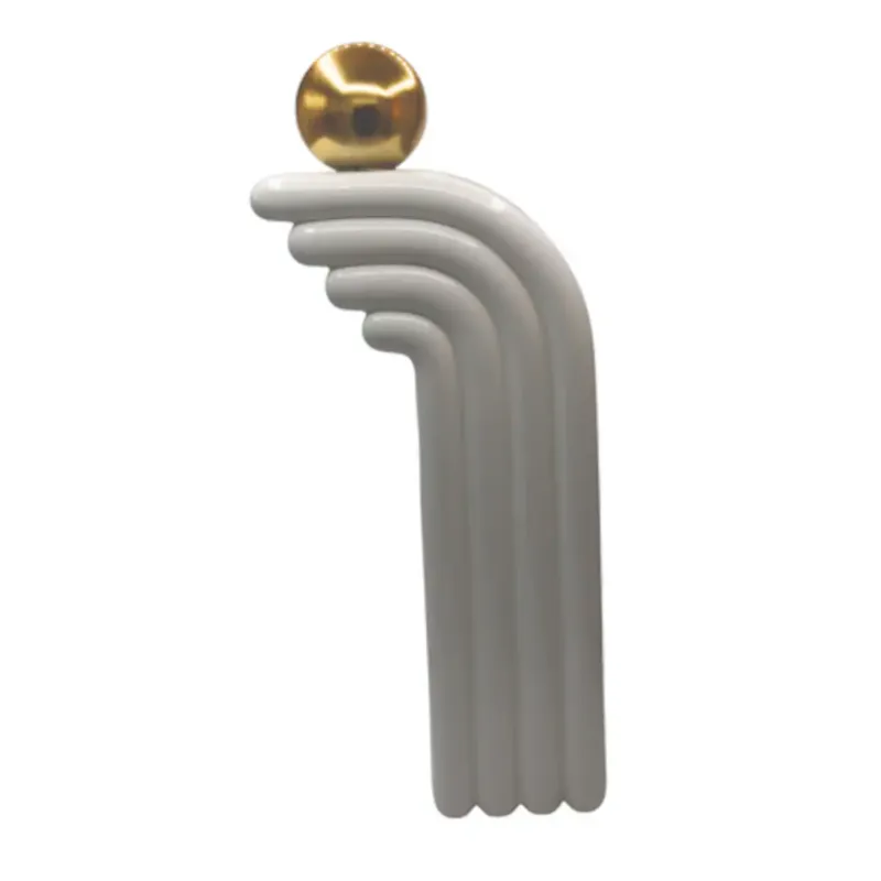 Cena promocyjna Wazon ceramiczny BALA 51x21,5x9 cm złota kula -